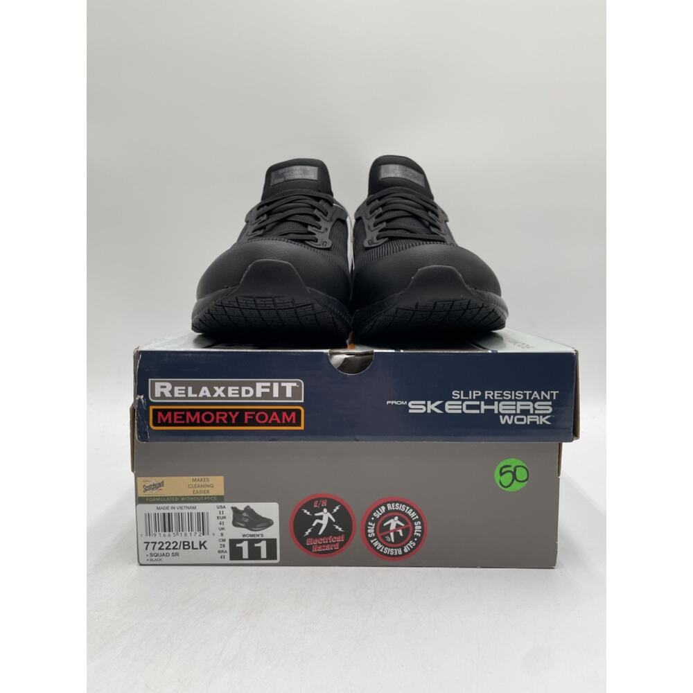 Skechers 77222 Women's NEW Slip-On Sneaker Black US Size 11 - Picture 11 of 11